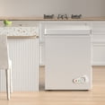 thumbnail image 2 of DISHUP 7.0 Cu.Ft Chest Freezer, Small Deep Freezer with Removable Basket, Adjustable Temperature, for Home/Office/Garage/Bar,White, 2 of 8