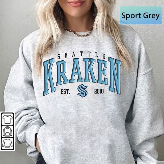 Seattle Hockey Sweatshirt, Kraken Hockey shirt, Unisex Gift For Fan