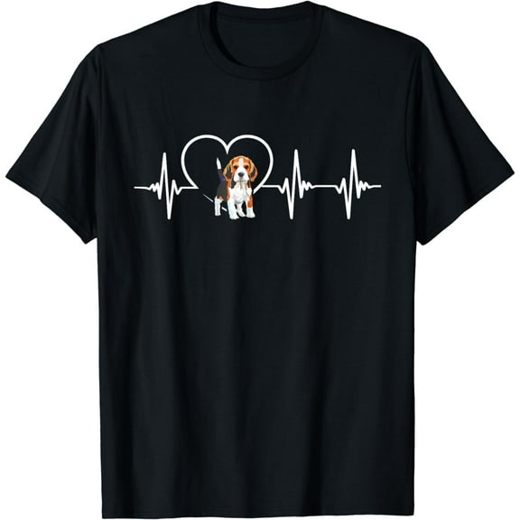 Beagle Heartbeat Love Beagle T-Shirt