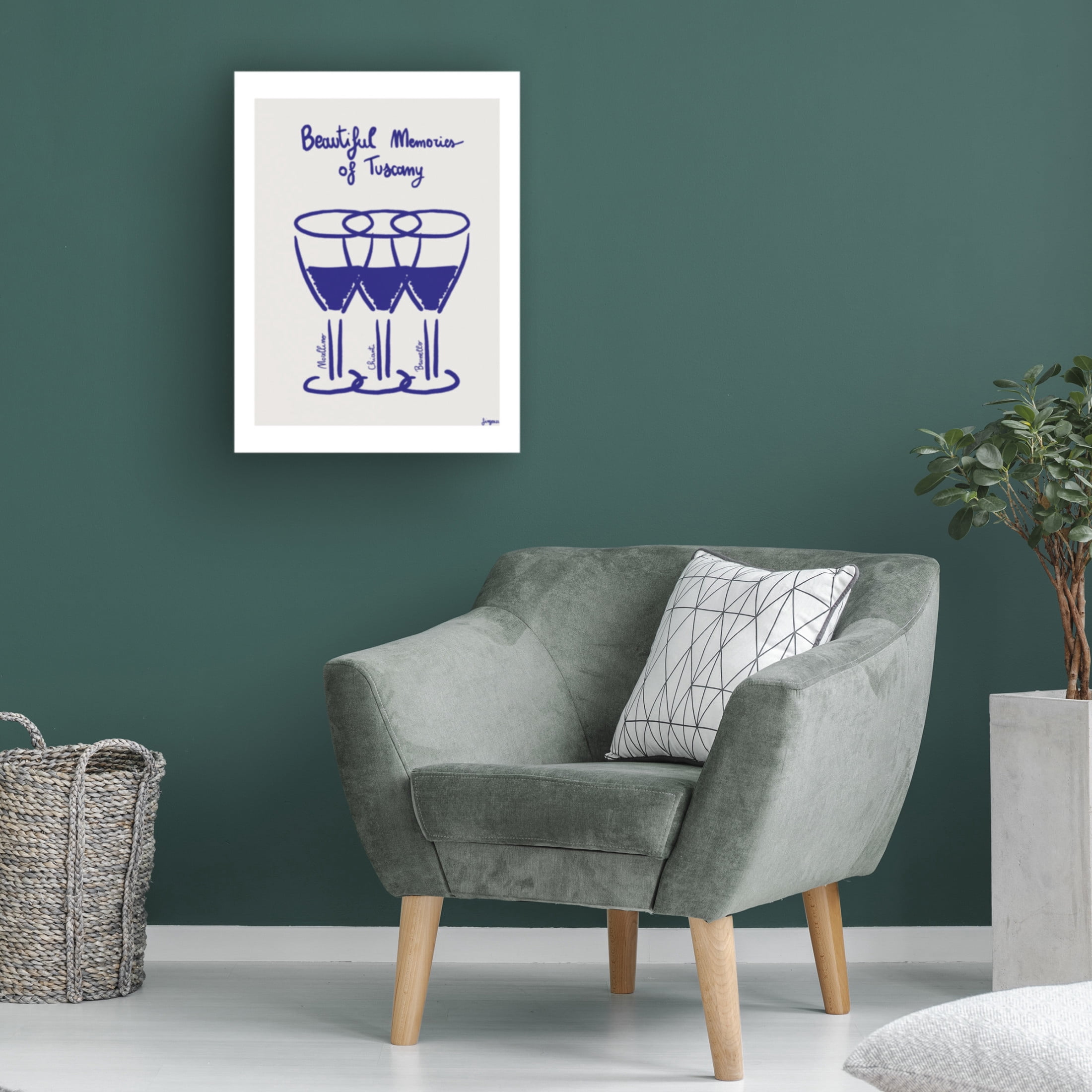 Trademark Fine Art Giulia Mora  Il vino Canvas Wall Art