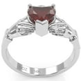 thumbnail image 5 of Claddagh Lab-Created Ruby Ring In Solid 14k White Gold, 5 of 6
