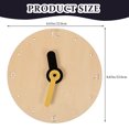 thumbnail image 2 of NICEXMAS Silent Wooden Wall Clock Nordic Style Multi-Color Bedroom Decor Modern Home Office Timepiece, 2 of 5