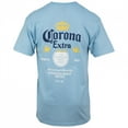 thumbnail image 3 of Corona Extra Label Light Blue Front and Back Print T-Shirt-Large, 3 of 3
