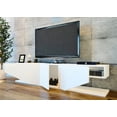 thumbnail image 6 of Incia 71" Modern Wood TV Stand for Maximum 75" TV, Glossy White Finish, 6 of 9