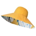 thumbnail image 4 of HNMKIU Women's Double Visor Sun Hat with Extra Wide Brim for and Stylish Outdoor Wear Yellow,One Size, 4 of 4
