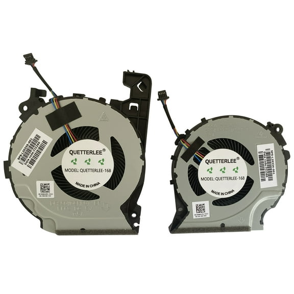 QUETTERLEE Replacement New Laptop CPU GPU Cooling Fan for HP Pavilion 15-cx 15-cx0068tx 15-cv0058wm 15-cx0020nr 15-cx0030nr 15-cx0045nr 15-cx0049nr Series FKK9 L20335-001 FKKA L20334-001 7J2090 Fan