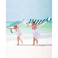 thumbnail image 3 of Teal Striped Beach Towels Oversized Super Absorbent, Simple Art Vertical Stripe Farmhouse Lightweight Bath Towel Quick Dry Sets For Bathroom/Pool/Rv Camping/Beach Play/Gym Room/Picnic 35"x70", 3 of 8