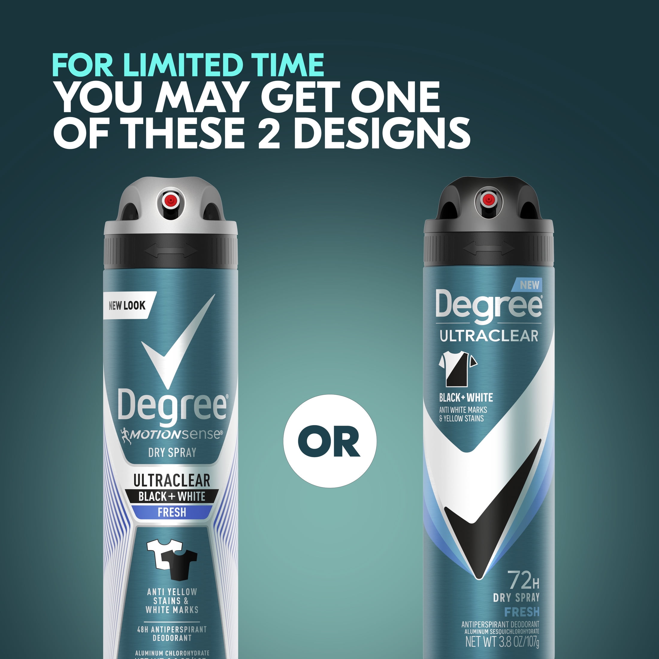 Degree Men UltraClear 72H Antiperspirant Deodorant Dry Spray, 3.8 oz