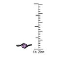 thumbnail image 3 of AoneJewelry 1.00 Carat Amethyst and Black Diamond Ring In 14K Rose Yellow White Gold, 3 of 5