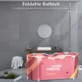 thumbnail image 2 of Ensemble de Baignoire Pliable Durable Confortable Baril de Baignoire Seau, 2 of 9