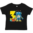 thumbnail image 3 of Inktastic 3rd Birthday Robot Boys or Girls Toddler T-Shirt, 3 of 5