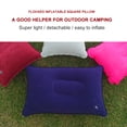 thumbnail image 1 of Almohada Almohada Cojín de aire inflable portátil PVC Camping Travel Sleep Cushion (azul oscuro), 1 of 4