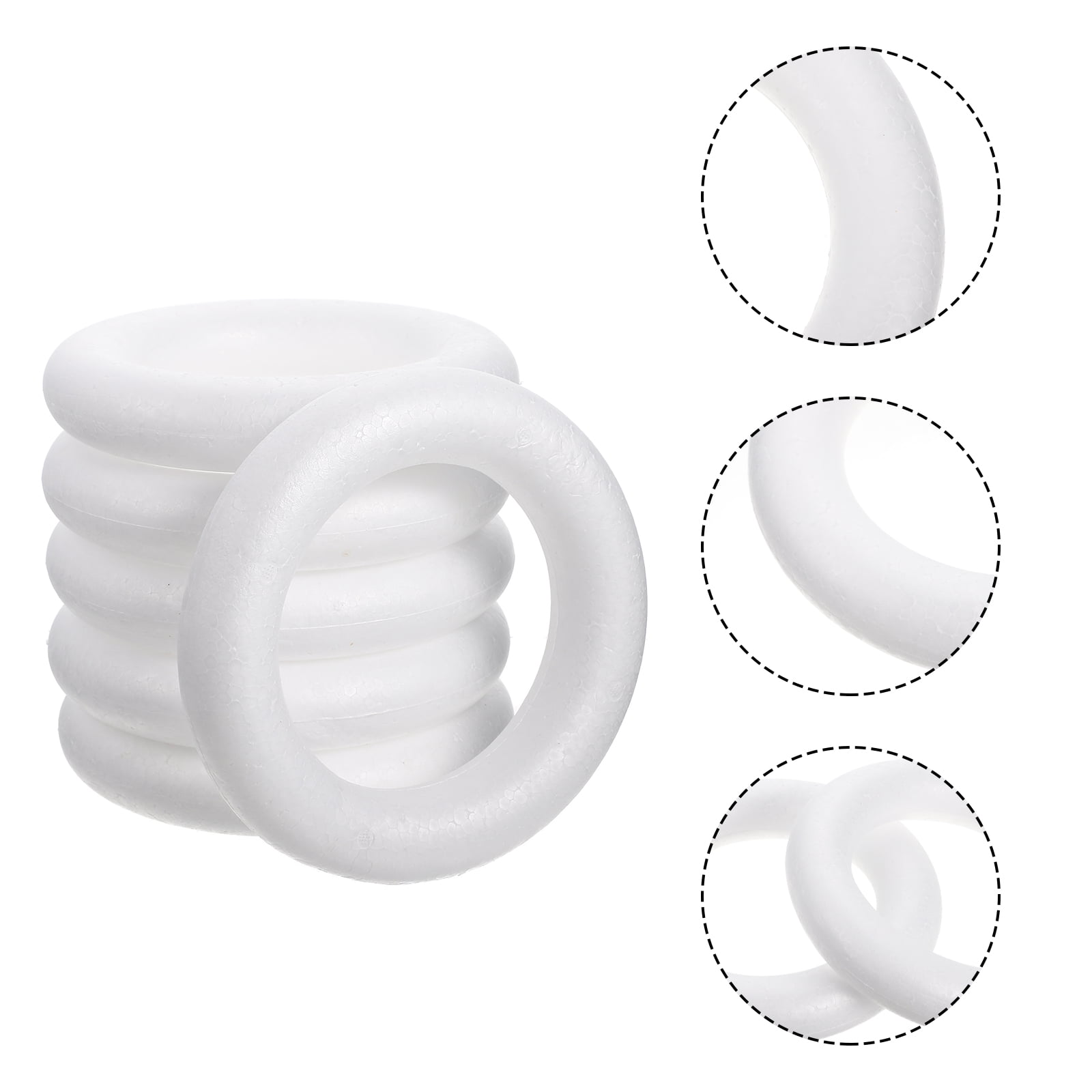 2 Count Polystyrene Wreaths Rings Foam Garland Wedding Decor Child