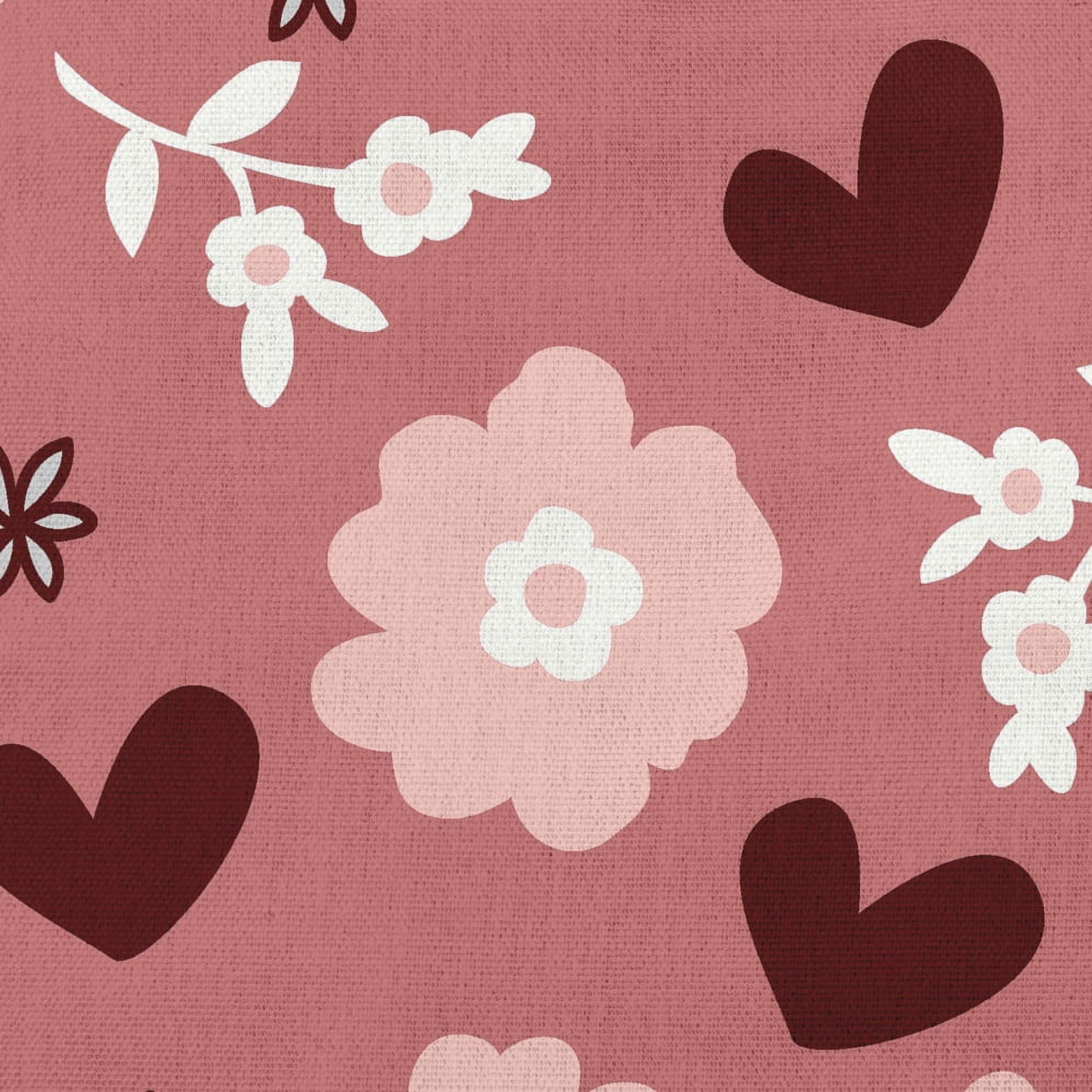Simply Daisy 20 inch Flowery Love Valentines Decorative Throw Pillow