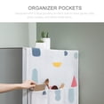 thumbnail image 3 of 51x21Inch Refrigerator Fridge Dust-Proof Cover with Storage Pockets Bags Washing Machine Decorative Top Cover Microwave Oven Dustproof Cover with Side Organizer Pockets, 3 of 9