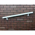 thumbnail image 2 of Aluminum Handrail Direct AHR Aluminum Wall Handrail w/ Mounts (9' Length,Gloss White) USA Made, 2 of 5