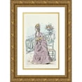 thumbnail image 1 of Henri Boutet 13x18 Gold Ornate Wood Frame and Double Matted Museum Art Print Titled - 1971 Nineteenth Century Female Modes (1908), 1 of 4
