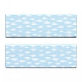 thumbnail image 2 of Blue Sky Bench Cushion Set of 2, Cloudscape White Fluffy up in the Clear Sky Plain Background, Standard Size Foam Pad and Decorative Cover, Azure Blue Pale Blue, by Ambesonne, 2 of 4