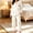 Beige, variant on VISALY 2 Piece Pajamas Set for Women Floral Print Notch Collar Pajama Set Button Front Long Sleeve Sleep Top with Pockets Soft Breathable 2 Piece Loungewear Straight Leg Trousers Night Outfit L Xxl