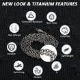 thumbnail image 3 of SanThree Pure Titanium Round O Chain Necklace for Men & Women, 3mm Durable Skin Friendly Solid Titanium Clasp Link Chain Unisex Birthday Valentines Day Gift, 3 of 10