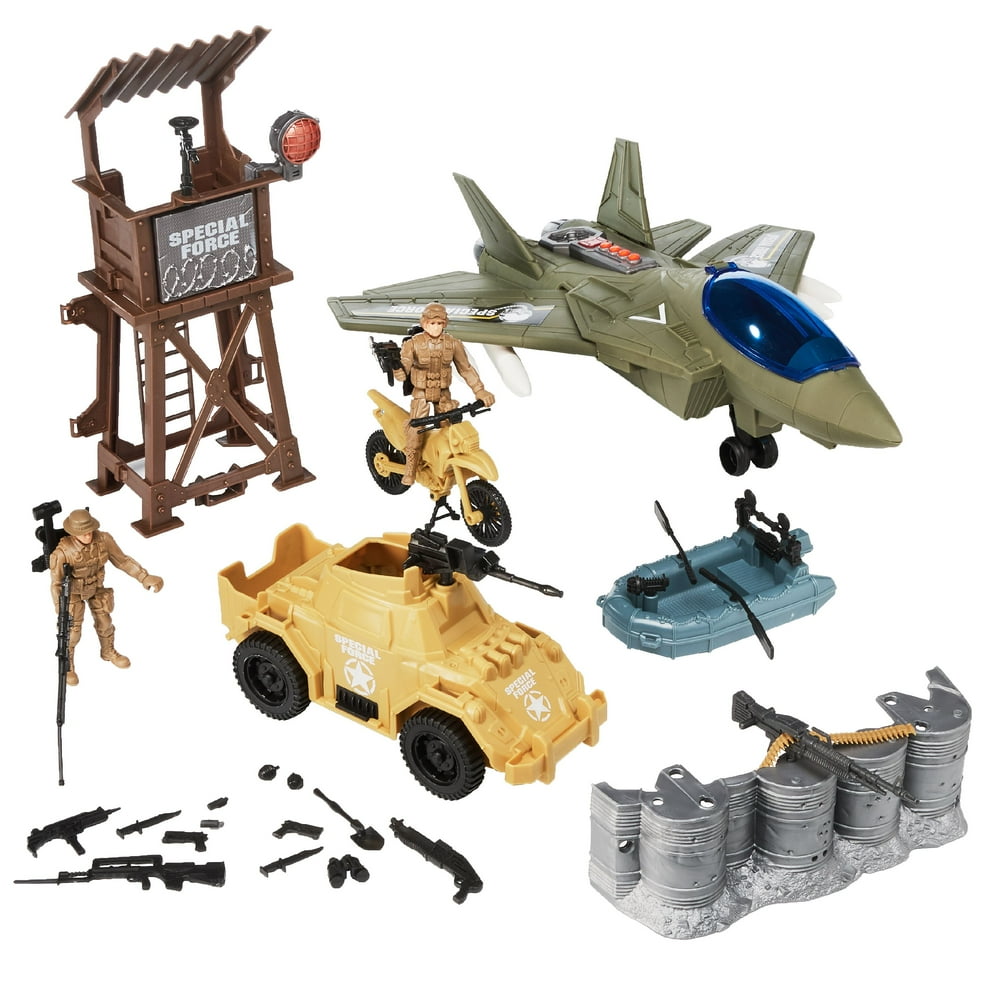 Kid Connection Military Plane Play Set, 34 Pieces