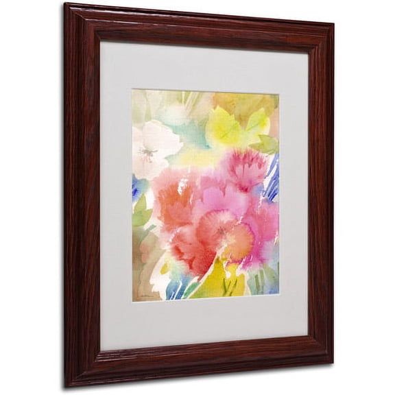 Trademark Fine Art "Sonoma Garden" Canvas Art by Sheila Golden, Wood Frame