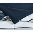 thumbnail image 6 of Mainstays Blue Stripe 8 Piece Bed in a Bag Comforter Set With Sheets, Queen, 6 of 9