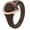 Brown & Rose Gold, variant on Silicone Wedding Rings for Women - Rubber Band Replacement - Metal Framed Diamond Pear Collection by Rinfit
