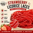 thumbnail image 3 of Gustaf's Strawberry Licorice Laces Candy 4 lb (2 pack) Soft Chewy Licorice, 3 of 13
