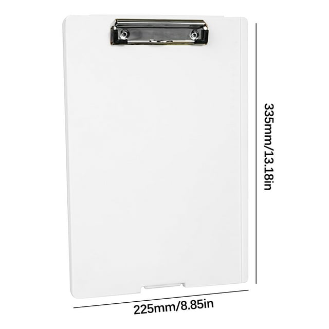 Plastic File Folder,Plastic File Folders Folder Writing Pad, Test Paper Storage Box, Multifunctional File Box, Writing Clamp Board, Office Supplies A4 Board Clamp Cute Office Supplies