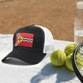 thumbnail image 2 of International Tie Milwaukee People’s Flag Hat for Men and Women – Snapback Trucker Baseball Cap (Black White), 2 of 7