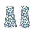 thumbnail image 7 of Daiia Cute Rabbit Easter Print Women's Dresses 2025 Trendy Short sleeve Dresses Casual Baggy Flowy Maxi Sun Dresses, 7 of 7