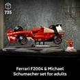 thumbnail image 4 of LEGO Icons Ferrari F2004 & Michael Schumacher Building Set for Adults, Ages 18+ - Ferrari F1 Bedroom, Home Office, Desk Decor - Gift Ideas for Men, Women, & Fans - 11375, 4 of 9