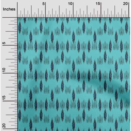 oneOone Cotton Flex Fabric Abstract Ikat Print Fabric By The Yard 40 Inch Wide