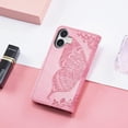 thumbnail image 4 of Case for iPhone 16 Plus, iPhone 16 Plus Case Glitter with Card Slots Flip Wallet Case for Women Diamond Butterfly Shockproof Protective Case for iPhone 16 Plus 6.7 inch Crystal Pink, 4 of 12