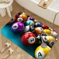 thumbnail image 3 of 1pc Billiard Balls Absorbent Non-Slip Bathroom Thickened Flannel Rug Decor,Soft,Quick Drying,Suitable For Indoor/outdoor Use,Bathrooms,Bedrooms,Kitchens,Terrace,Laundry Rooms,16"x24", 3 of 9
