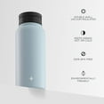 thumbnail image 2 of JoyJolt Vacuum Insulated Water Bottle with Flip Lid & Sport Straw Lid - 32 oz - Blue, 2 of 8