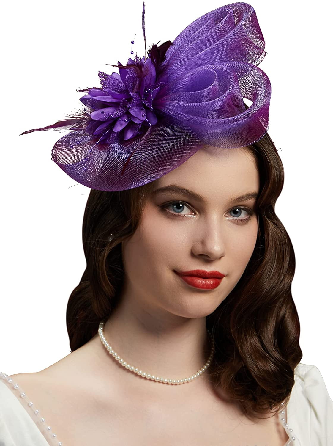 southwit Fascinators Hat for Women Tea Party Headband Kentucky Derby