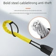 thumbnail image 2 of Car steering wheel lock car anti-theft lock safety card buckle lock steel cable steering wheel lock-black, 2 of 5