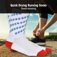 thumbnail image 4 of Calcetines transpirables resistentes al desgaste de color blanco para escalada, senderismo y running, 4 of 8