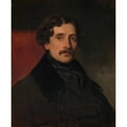 thumbnail image 3 of Eugène Devéria 15x18 Black Modern Framed Museum Art Print Titled - Louis-Felix Amiel (1802-1864) (1837), 3 of 5