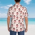 thumbnail image 4 of Balery Dachshund Dog Heart Camisas hawaianas de manga corta para hombre, camisas playeras de corte holgado, camisas de vacaciones con botones,Small, 4 of 7