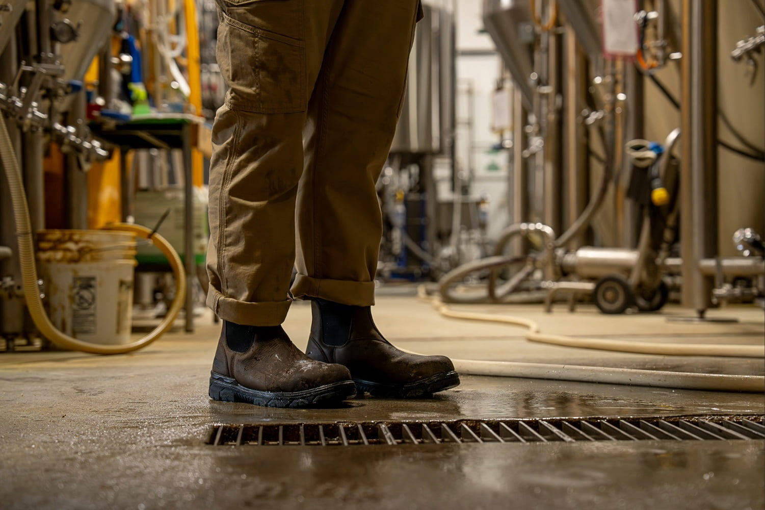 Bates Work by Wolverine Men's Bartlett Waterproof Comp Toe Chelsea Work Boot