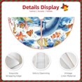 thumbnail image 5 of Bingfone Christmas Tree Skirt Mat Christmas Decoration Interior 36"-Marine Animals, 5 of 8