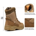 thumbnail image 4 of Bota táctica para hombre NORTIV 8 de cuero con cierre lateral y 20 cm, 4 of 7