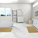 thumbnail image 4 of Nuevo juego de alfombras para el baño, base antideslizante de látex, superficie lisa y plana, caqui, 4 of 9