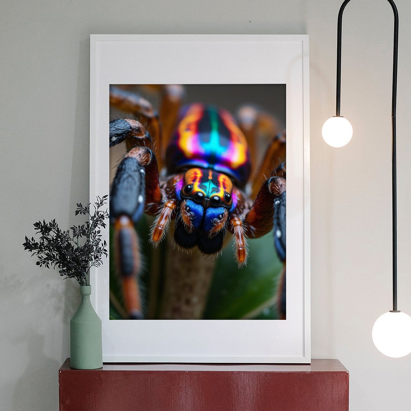 Diamond Art Kit for Adults, Colorful Jumping Spider Closeup Diamond Painting for Adults Beginners, DIY Diamond Art Painting Kits, 5D Diamond Painting Crafts for Home Decor 12x16 Frameless