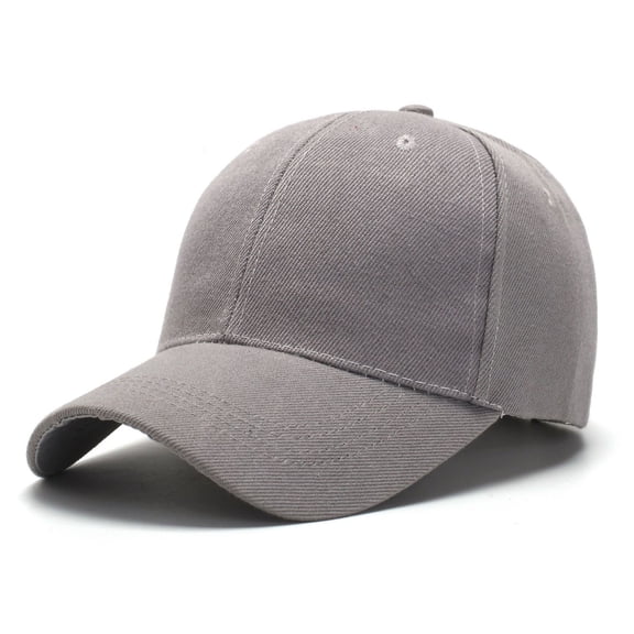 Women Men Hat Fits All Season Baseball Cap Adjustable Size for Running Workouts and Outdoor Activities, Gym, Hiking (Gray)
