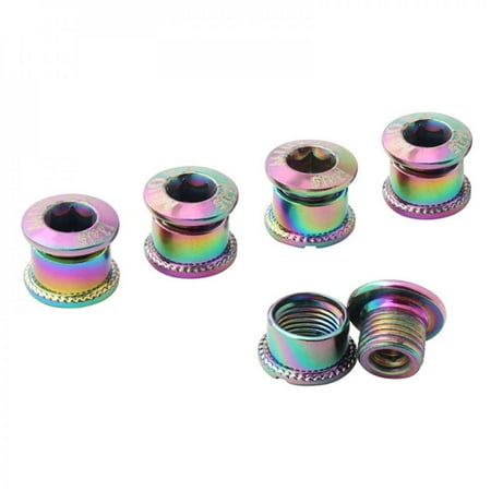 

Naiyafly 5Pcs/Pack Bike Chainring Wheel Screw Crank Single/Double/Triple Disc Bolt
