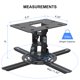 thumbnail image 3 of Soporte para proyector de techo XINLEI PR14B Universal Black, 3 of 7